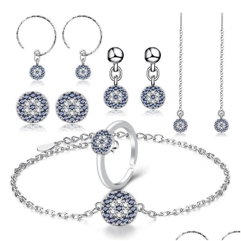 Andere Turkije Devils Eye Oorrings Fashion The Bracelet Temperament Blue Demon Ring 6 Style Drop Delivery Sieraden Dhgarden DH2BR