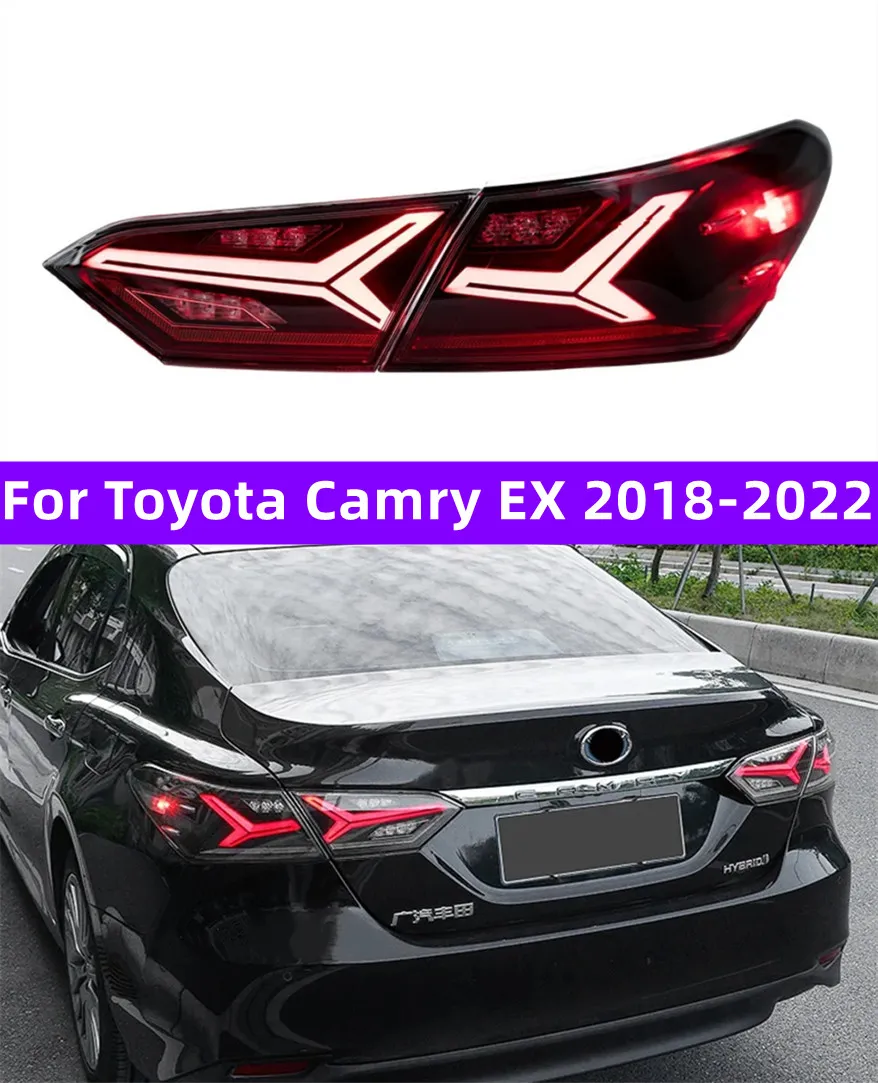 Stylowanie samochodu tylne światło dla Toyota Camry Ex 20 18-20 22 Tylne LED odwrotne światła hamulca sekwencyjne sygnały skrętu