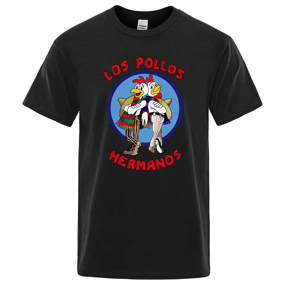 قمصان الرجال للرجال ، قمصان الموضة الصيفية لوس Pollos Hermanos T-Shirt Men Chicken Brothers Shirt Tshirt Tops Tops 230414