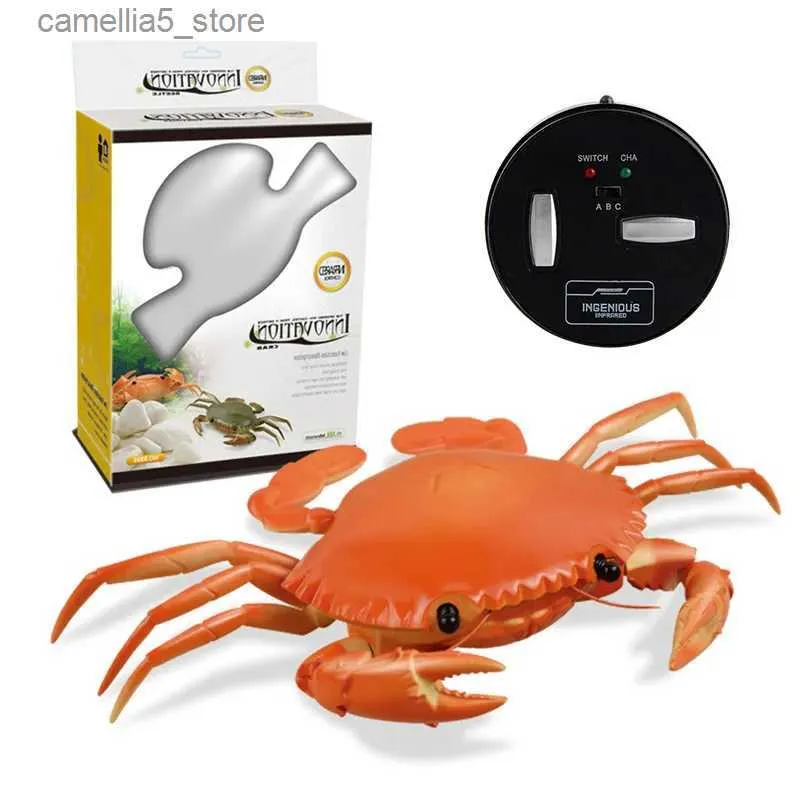 Électrique/RC animaux Simulation RC Animal insecte infrarouge électrique télécommande crabe enfants jouet anniversaire nouveauté cadeau Q231114