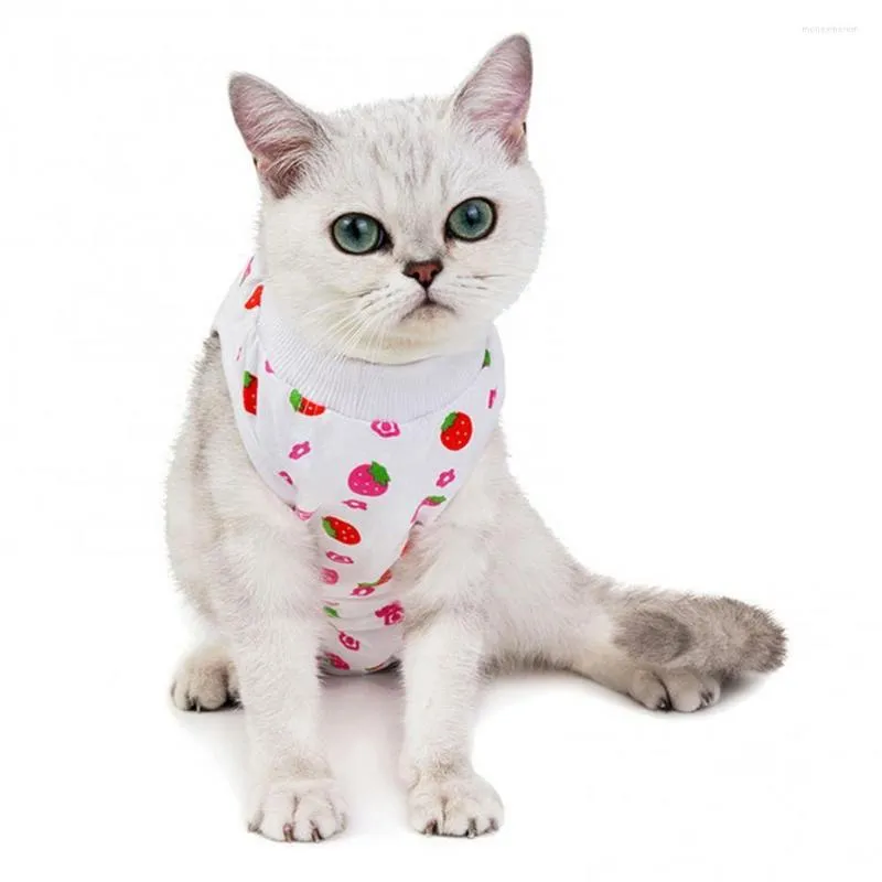 Cat Costumes Pet Dog Vest Unisex Puppy T-shirt Sleeveless Sterilization Clothe Postpartum Cotton Anti-licking Weaning Supply