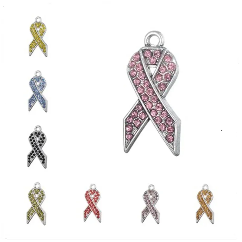 Cancer Awareness Ribbon Charms - Assorted Colors, - Show Your Support ...
