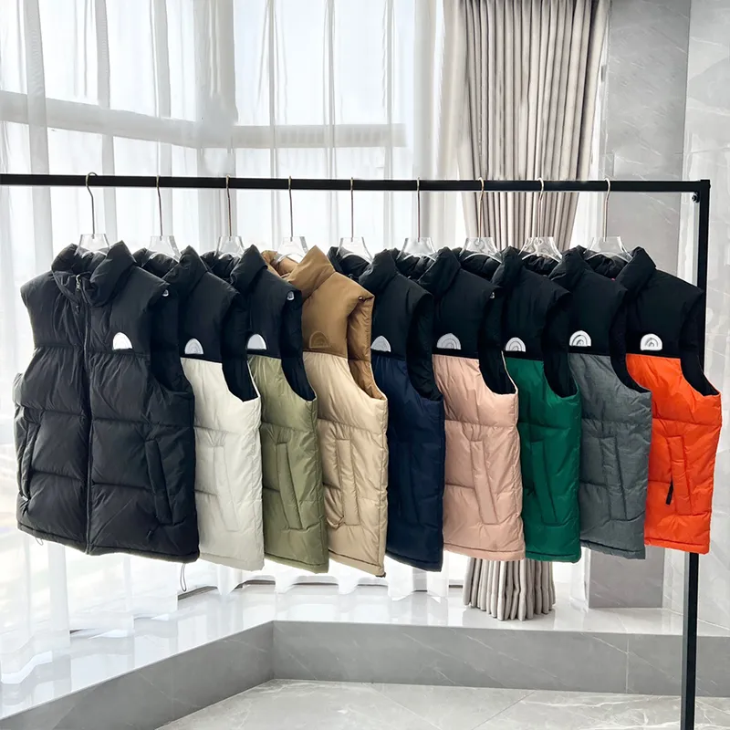 Designer Classic Winter Vest for Men Women Down Thermal Outwear Sleeveless Down jacket 9 Colors