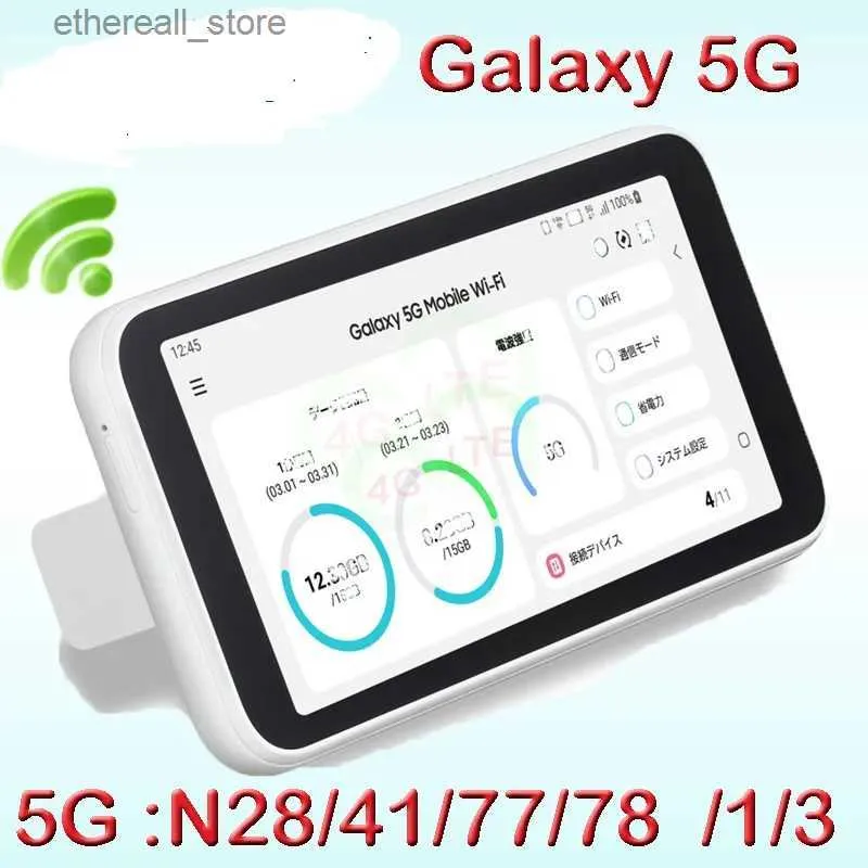 Routers Unlocked Galaxy 5G Mobile Wi-Fi SCR01 SIM PORTABLE Router WiFi 4G 5G WiFi Pocket Mifi Hotspot Pocket Wireless WiFi Q231114