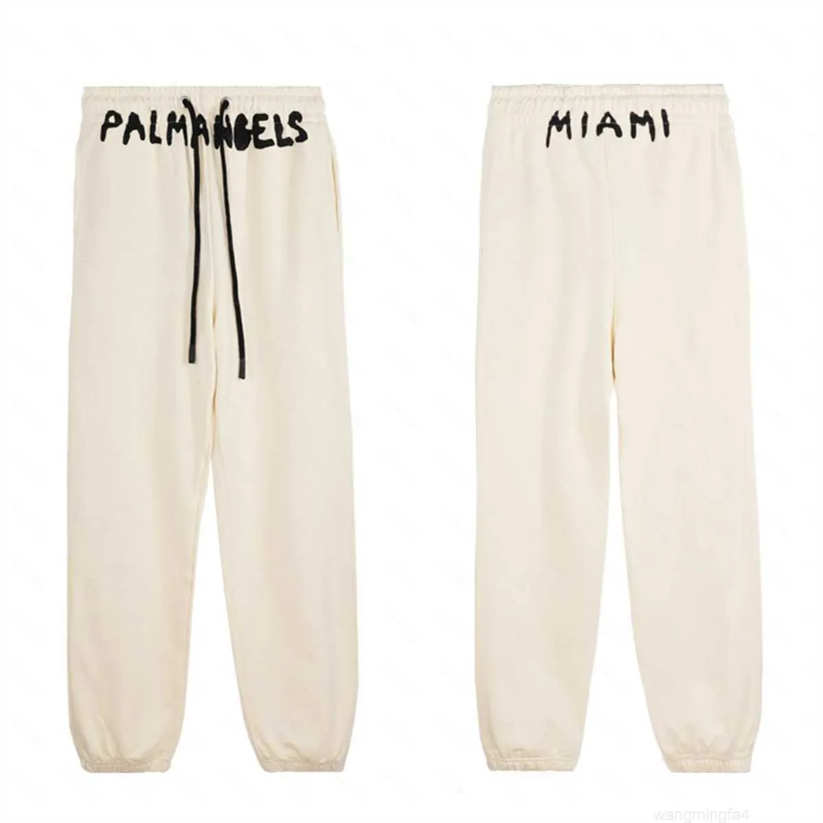 Hw3d Men's Palms Palm Angel Pa Pants Designer Sweatpants Miami Print Sport Retro Loose Pant High Street Joggers Couple Hip Hop Streetwear Angels 8126 Gly