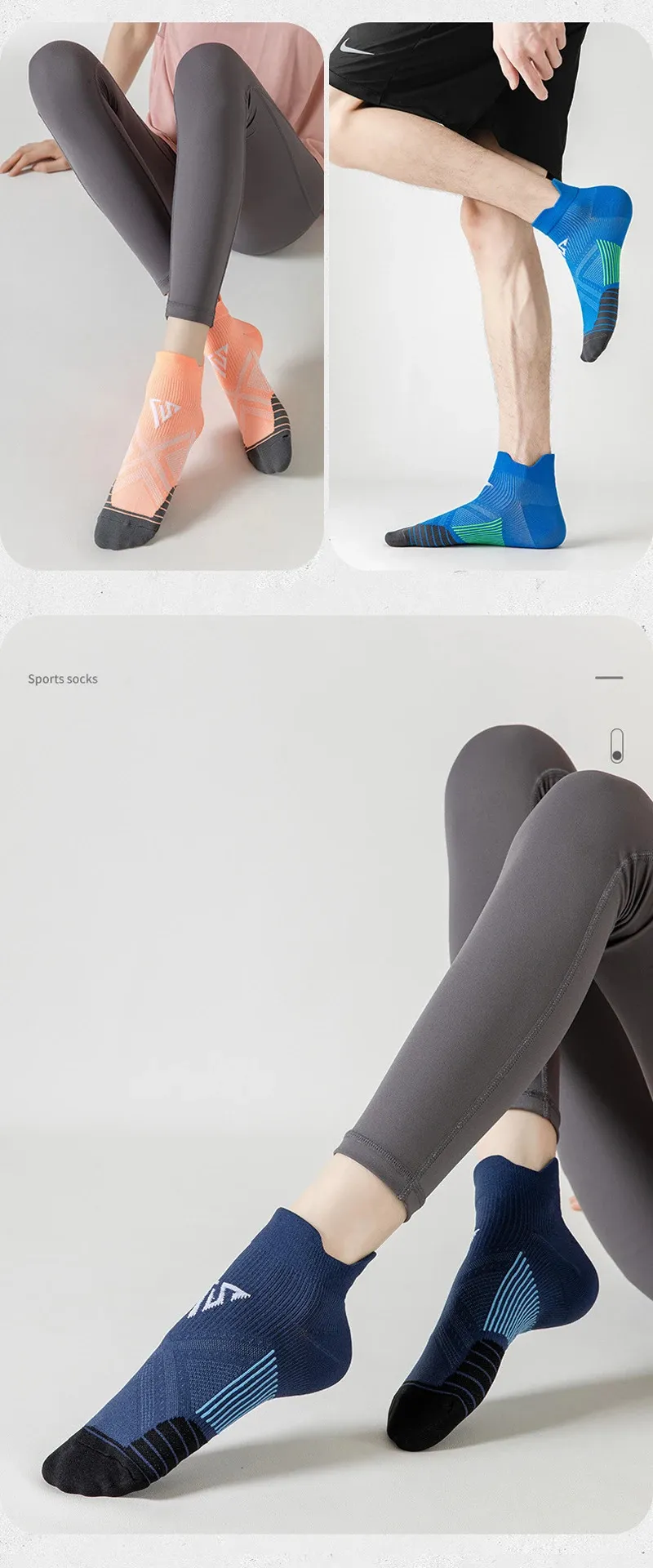 Exercise Socks Sports Socks Summer Running Socks Men Women Fitness Quick-drying ...