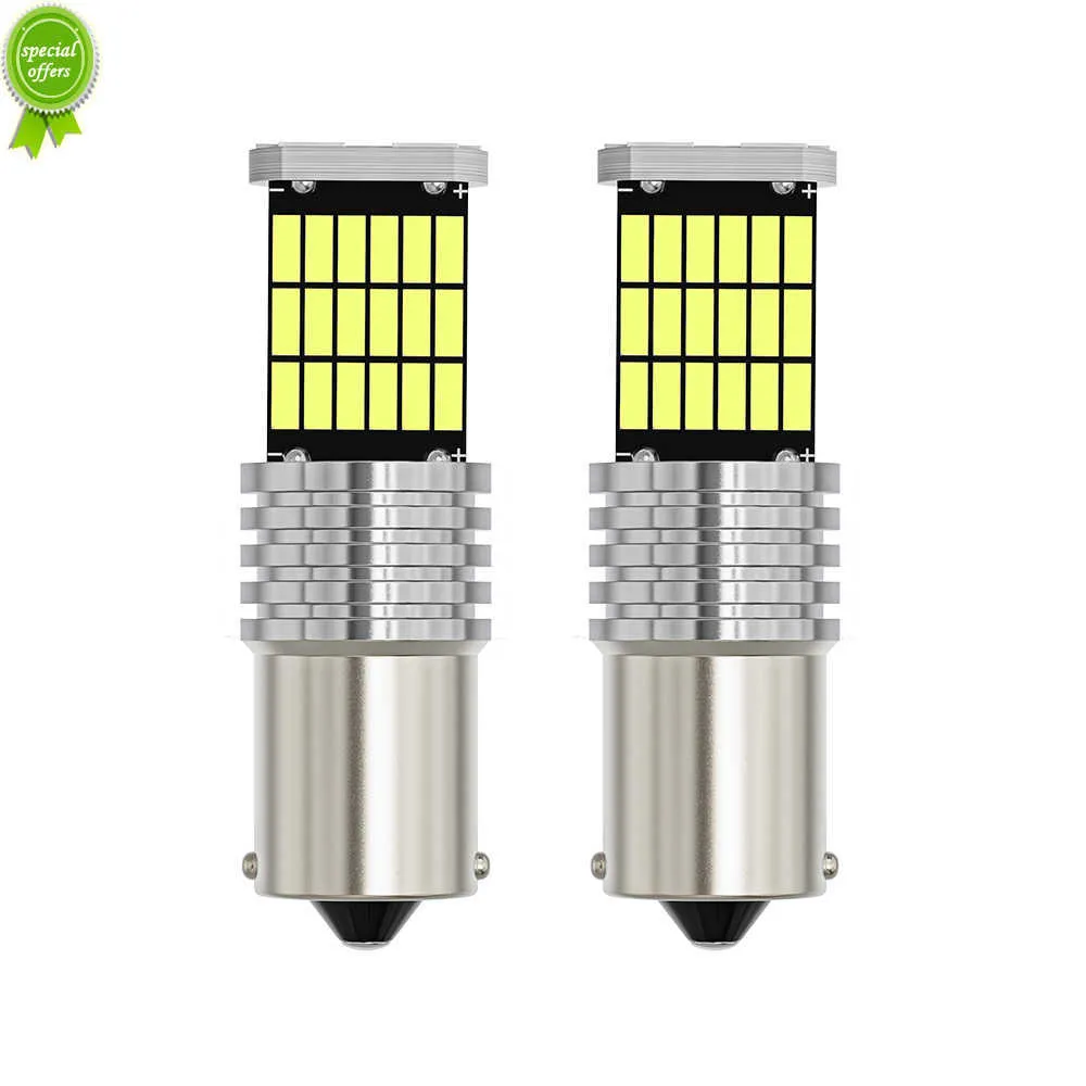 New 2pcs 1156 P21W BA15S PY21W BAU15S 1157 P21/5W BAY15D W21W WY21W W21/5W P27/7W LED Bulb Car Turn Signal Backup Reverse Lamp 6000K