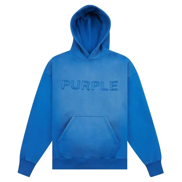 2024 marca outono novo designer camisola masculina moda estilo de rua alta casual roxo clássico carta inverno quente e confortável hoodie