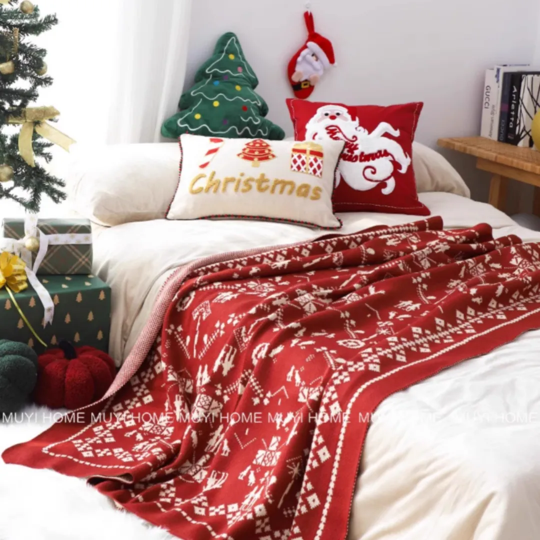 Одеяло Рождественское ограниченное издание одеяла дизайнерское праздничное украшение одеяло гостиная диван одеяло Вес 800 г
