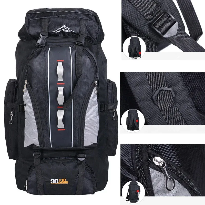 Outdoor Bags 100L Large Capacity Sports Backpack Men And Women