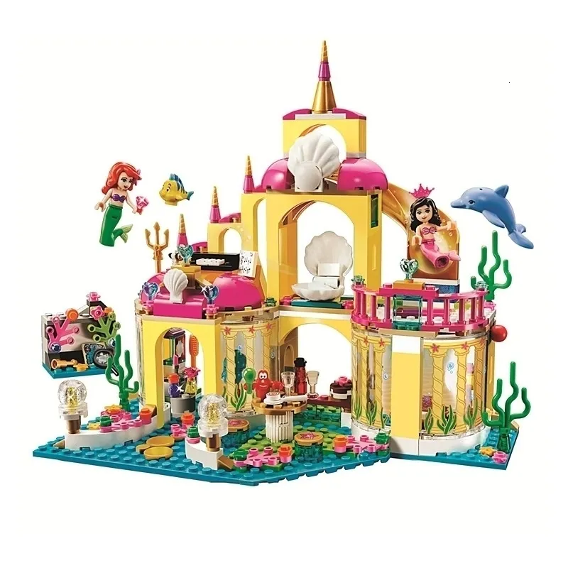 Blocs de construction sirène sous-marine, ensemble de briques de construction, modèle princesse avec figurines, jouets pour enfants, cadeau compatible amis 41063, 231114