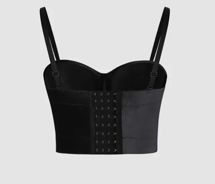 2023 Moda Örgü Akıllı Kumaş Siyah iç çamaşırı Sütyen Toptan Die Cup Kadınların Oversexy Dans Gelini Sutyen Boyutu: XS-XL