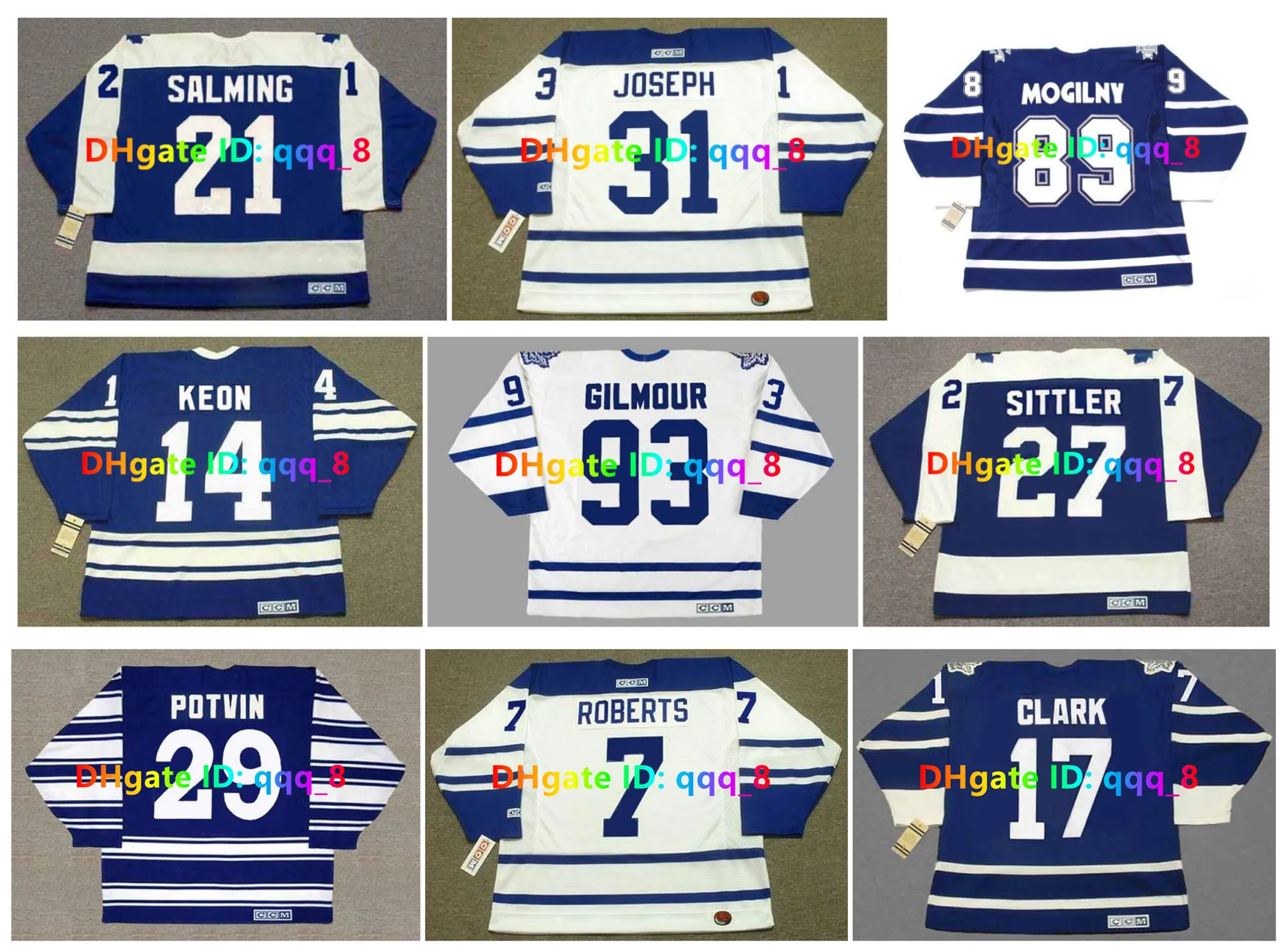 Mats Sundin Doug Gilmour Maple CCM Shortback Leafs Hockey Jersey Gary Roberts Johnny Bower Felix Potvin Frank Mahovlich Dave Keon Tie Domi Wendel Clark Rozmiar