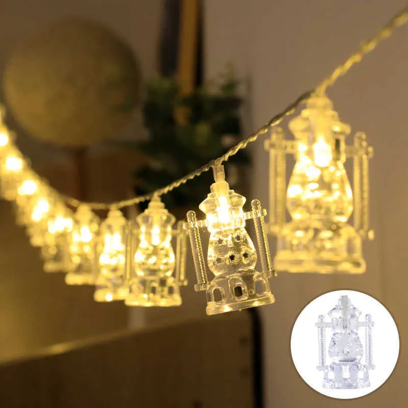 LED Strings EID Mubarak LED Moon Star Light String Ramadan Decoration 2023 for Home Ramadan Kareem Islamic Muslim Party Supply Eid Al-fitr P230414