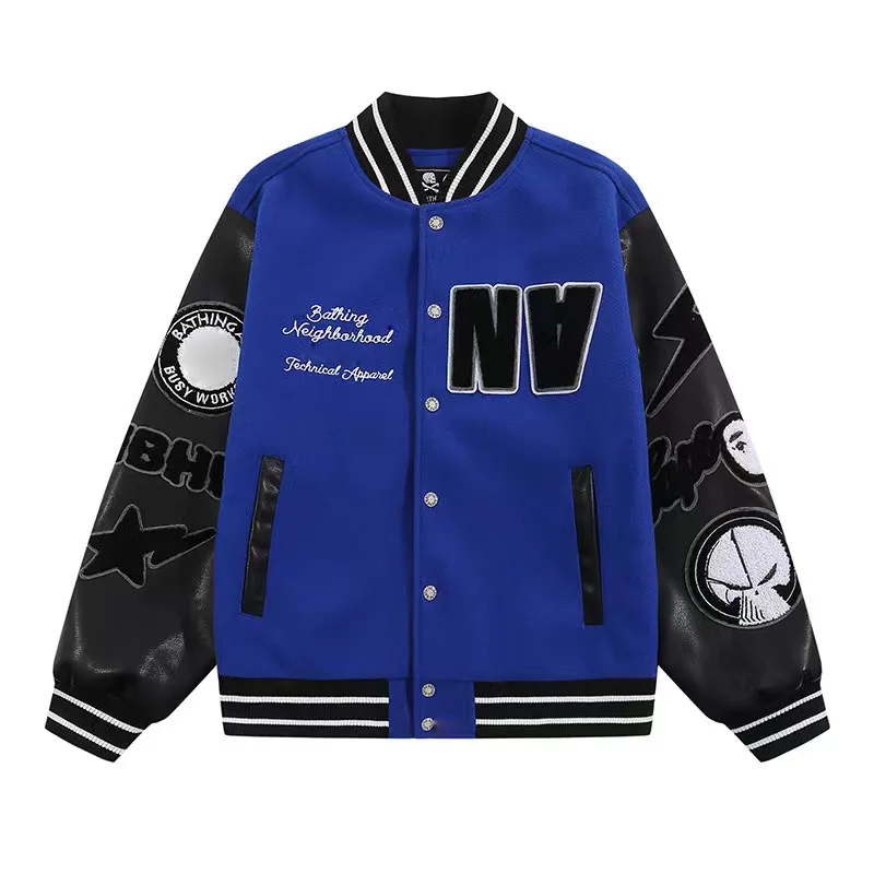 designer jacket mens varsity jacket bapae baseball coat fashion mens letter embroidery man jackets single breasted tops couples men s clothing