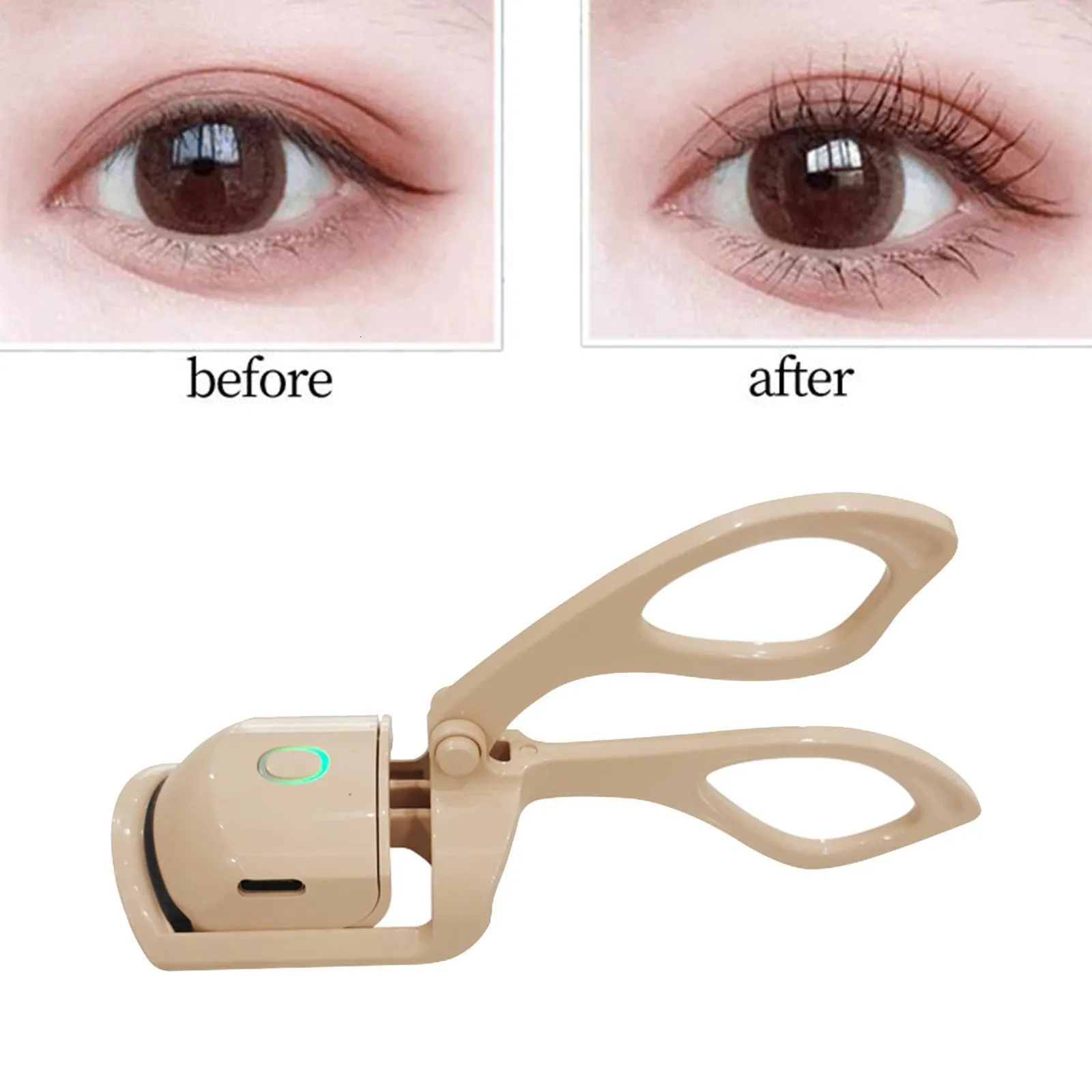 Heated Eyelash Curler Professional Fast Heating for Lasting Lifts Defines