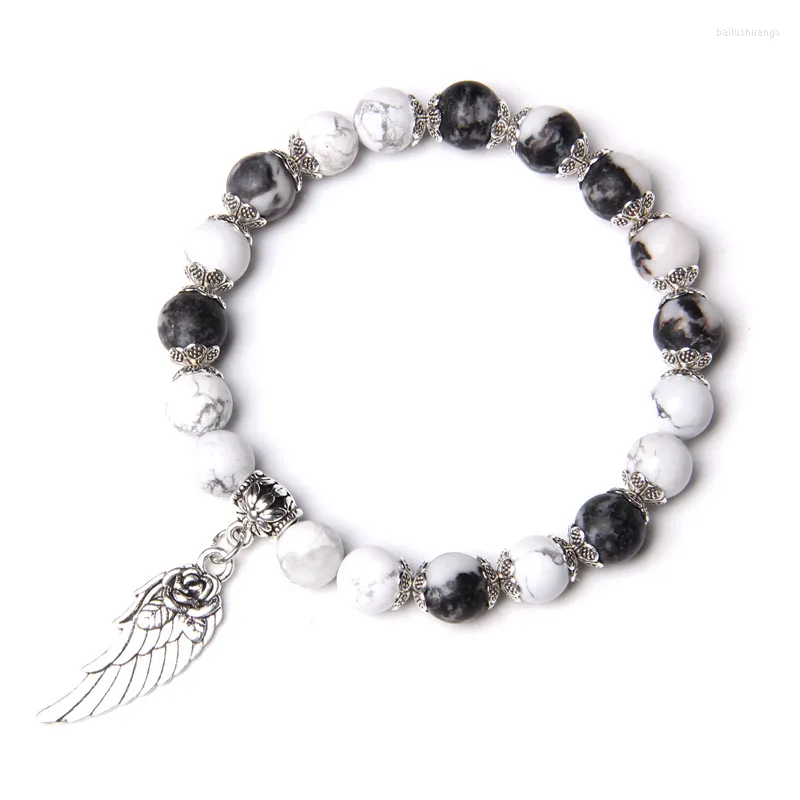 Strang Kristallstein Armbänder Frauen 8mm Natur Vulkan Ätherisches Öl Angst Für Diffusor Schmuck