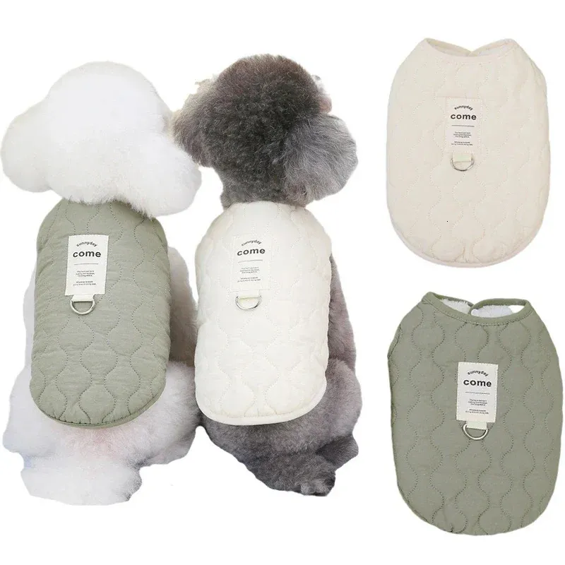 Vêtements de chien Gilet d'hiver Manteau chaud en coton pour animaux de compagnie pour petits vêtements de chat Veste de chiot Chihuahua Teddy French Bulldog Costumes Fournitures 231114