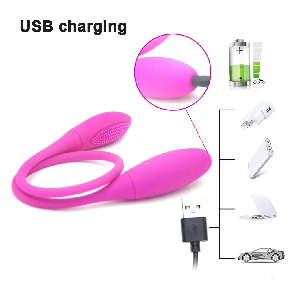Vibrators Double Dildo Anal Vibrator Sex Toys for Women Clitoris Stimulator Butt Plug Vibrating Eggs Rechargea_voghion.com