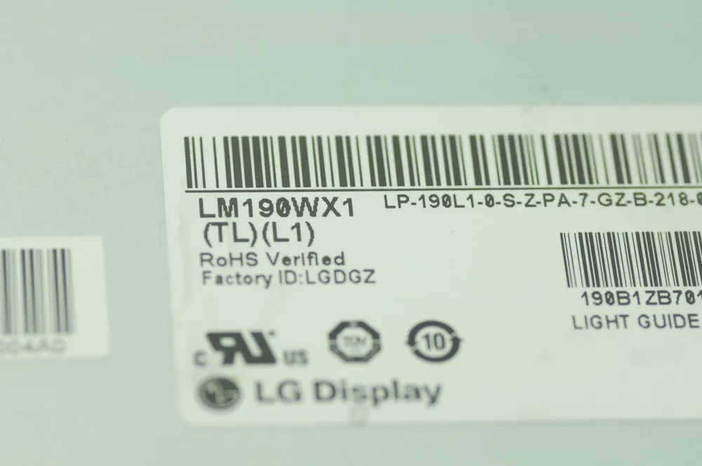 Original LG Screen LM190WX1-TLL1 19" Resolution 1440x900 Dispiay Screen