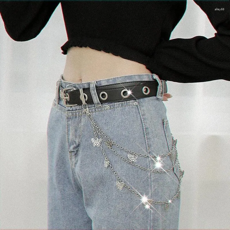 Belts Chain Belt Women's Cool Ins Pants Accessories Punk Jeans Decoration For Hip Hop JK Uniform