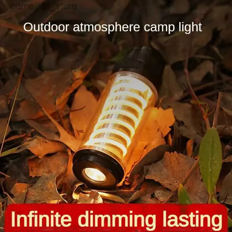 Camping Lantern Outdoor Camping Light LED Lighting Portable Flashlight Multifunctional Camping Light Beibang Edison Lighthouse Flashlight Lights Q231116