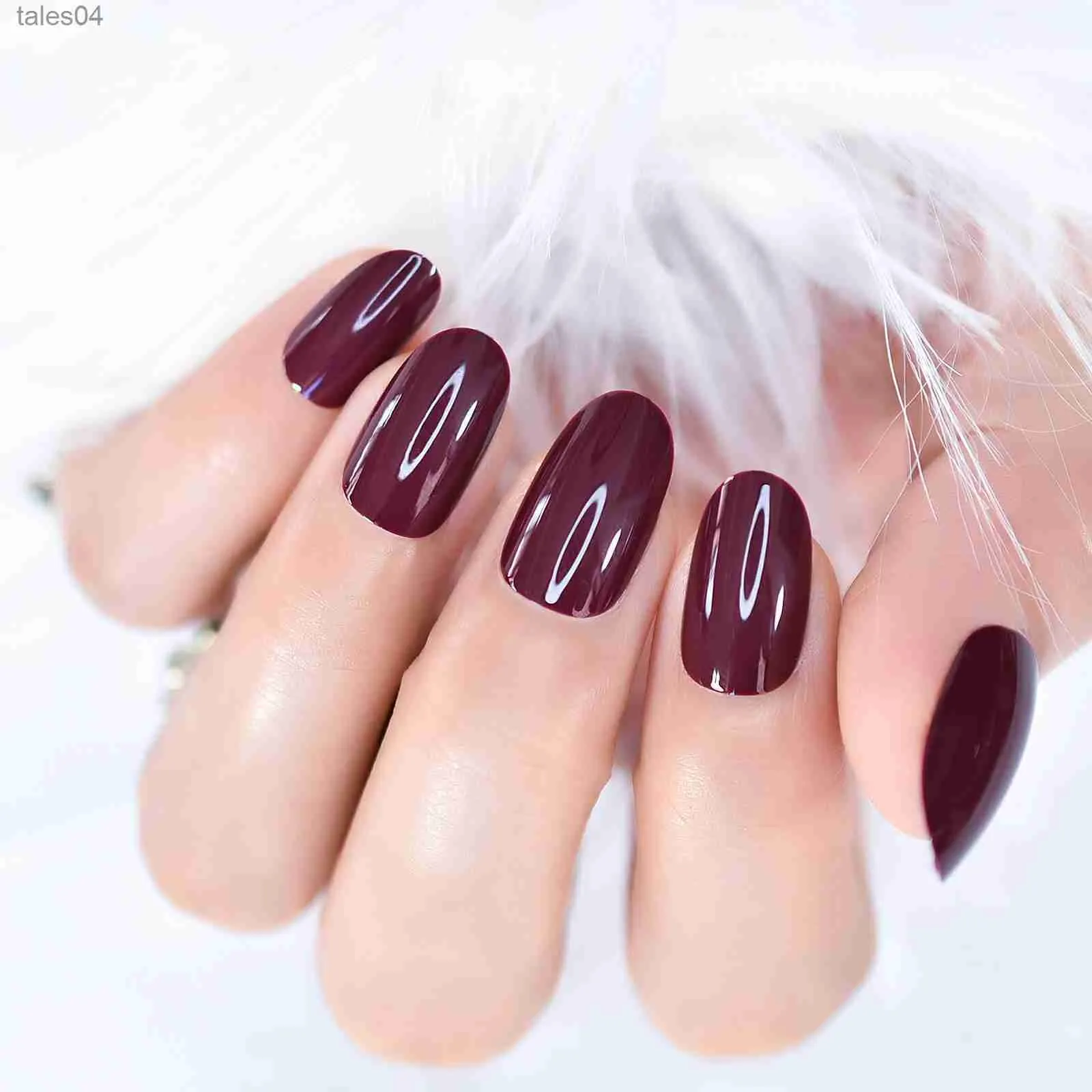 Lick - Press on Nails 28 Pcs Reusable Artificial/False Nails Extension Nail  Art With Application Kit Dark Purple Ombre With Glitter Ballerina - Price  in India, Buy Lick - Press on Nails