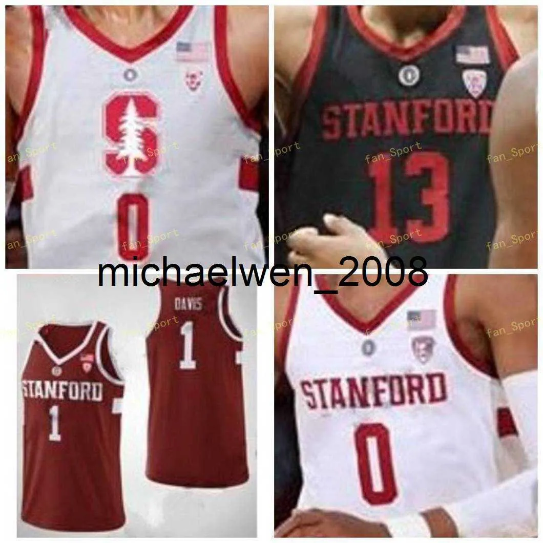 Mich28 NCAA College Stanford Cardinal Basketball Jersey 11 Jaiden Delaire 12 Keenan Fitzmorris 13 Oscar da Silva 14 Marcus Sheffield Custom