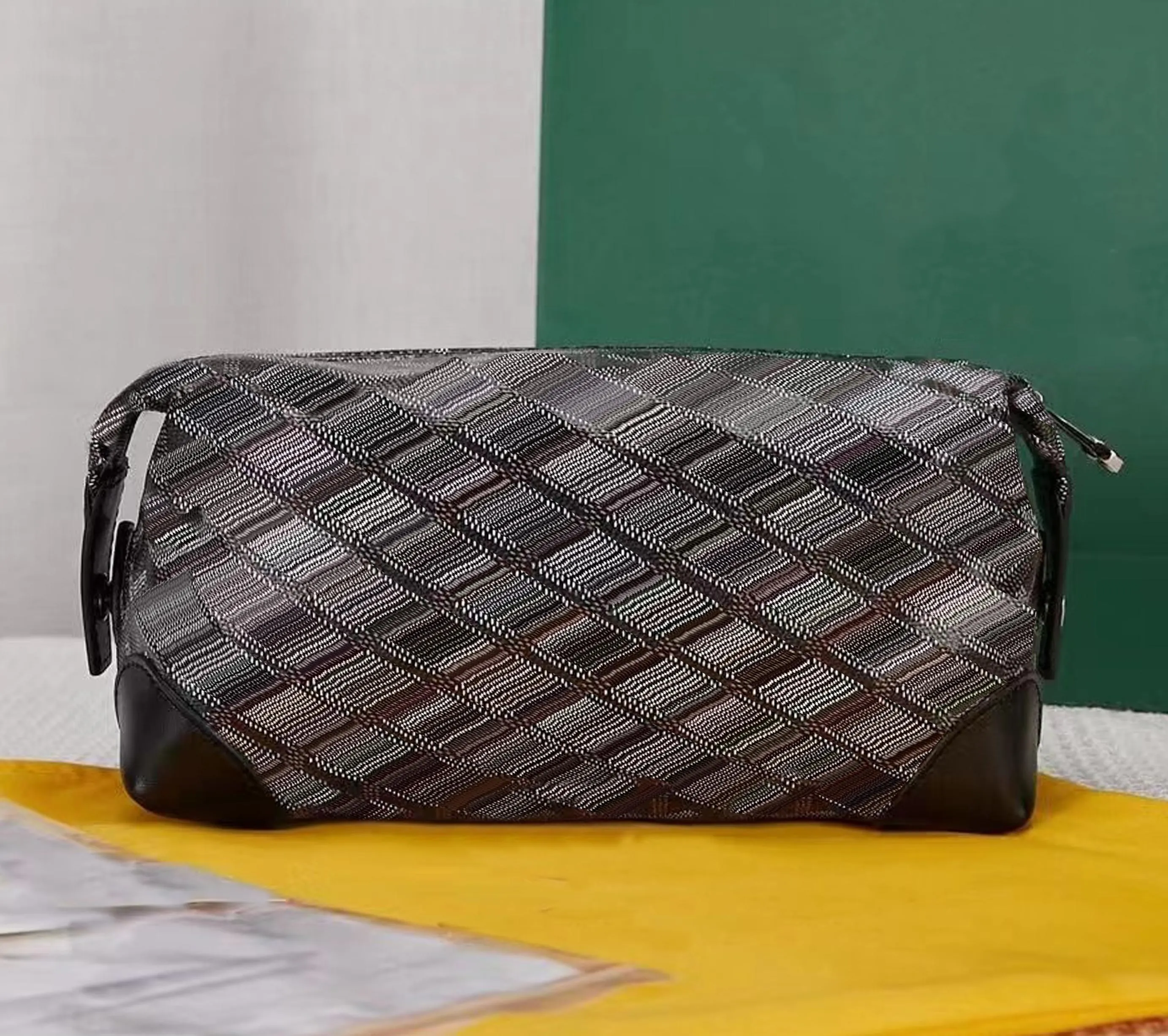 Cross Body Goyas Bag worka na sprzęgło najwyższe mężczyźni Toaleta Pakiet Ecrue Pakiet koperty Dokumenty toaletowe toaletowe makijaż makijaż skóra A6