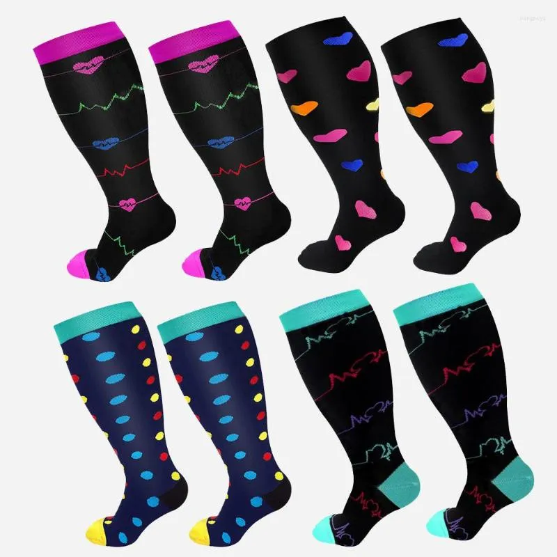 Chaussettes de sport super grande taille bas de compression grande taille veine élastique extensible gros mollet gros gros