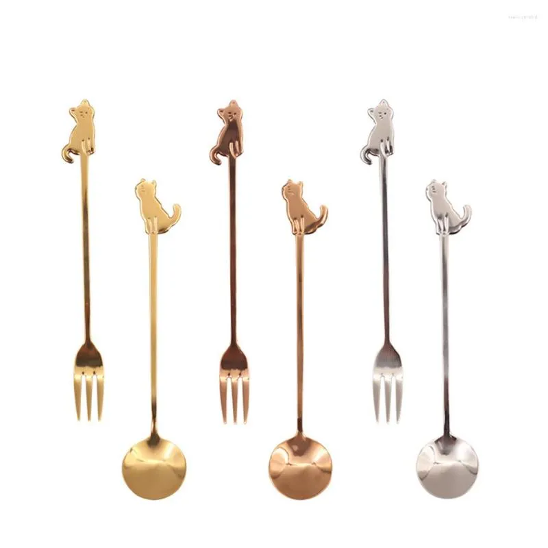 Dinnerware Sets Luxury 6Pcs Gold Silver Set Stainless Steel Cutlery Mirror Silverware Knife Fork Spoon Tableware Flatware