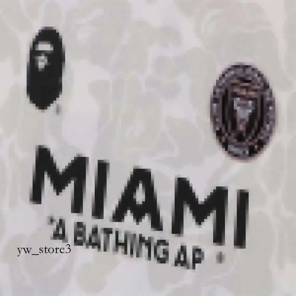 X Miami A Bathing Ape Rzadka gorylowa głowa T -koszulka TEE TEE SKRÓT SLEEVE 3