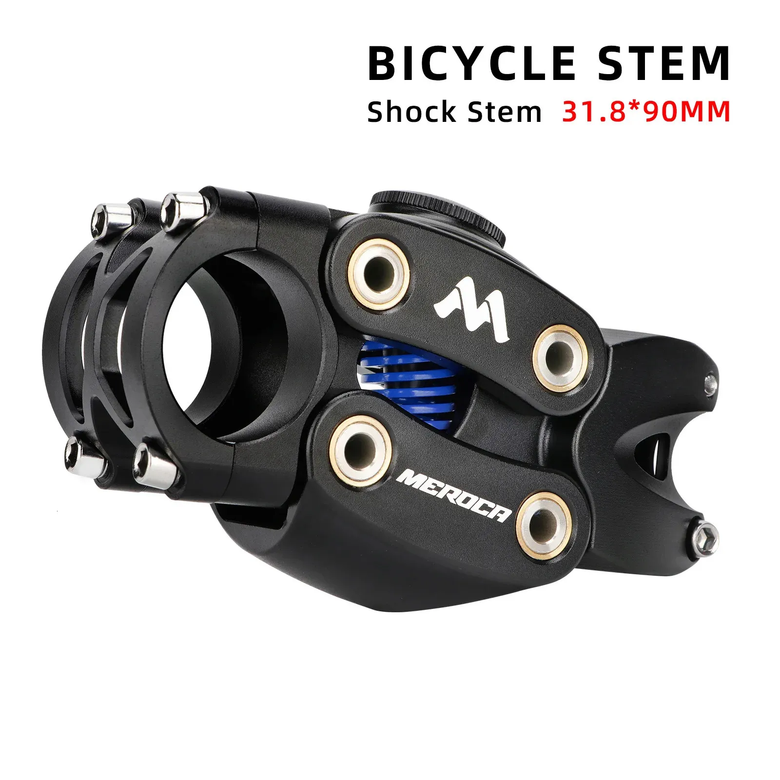 Bike Groupsets MEROCA Suspension Mtb Stem 31 8 Shock Absorbing Handlebar for Road Gravel Hybrid and E Bikes Damper Bicycle Parts 231115