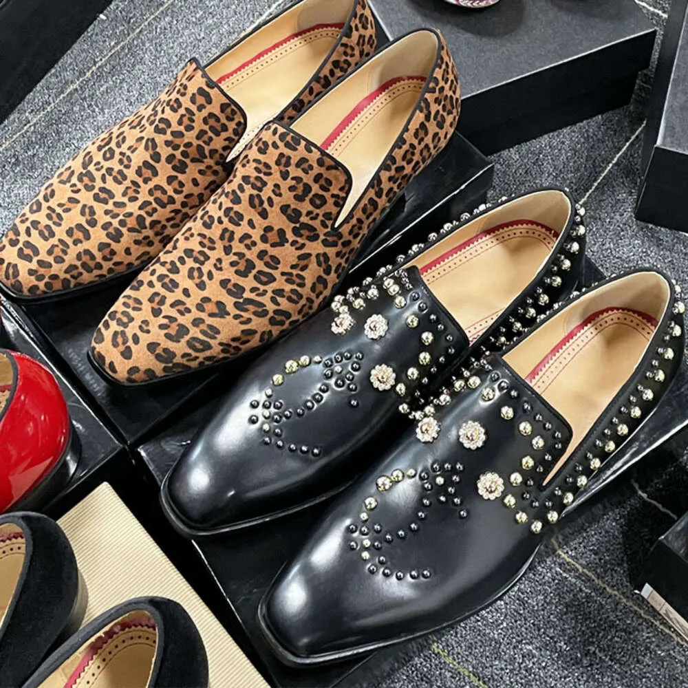 Designer loafers with clearance spikes