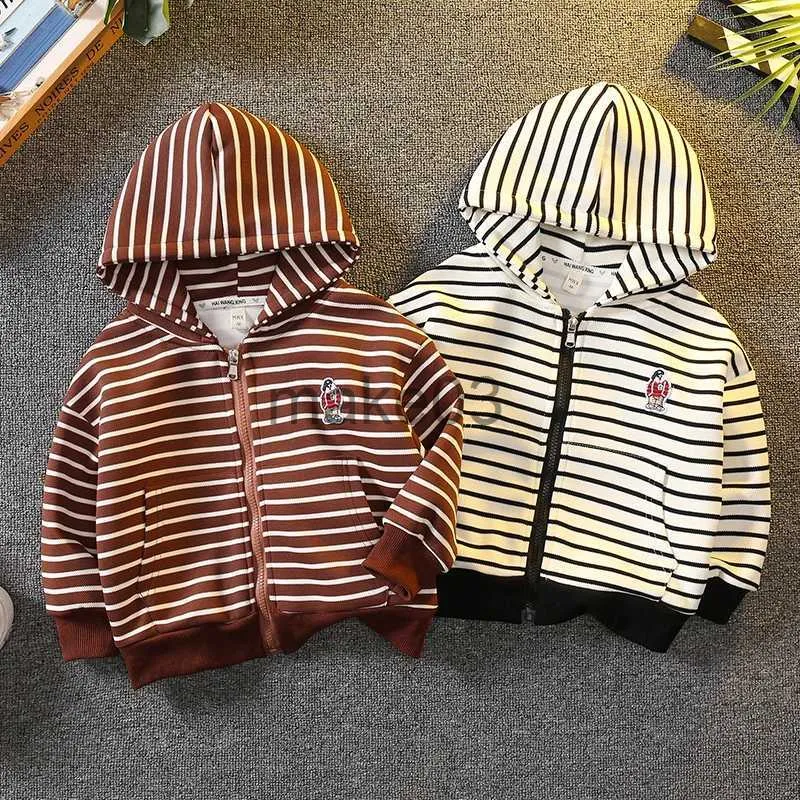 Giacche Bambini Giacche casual a righe per ragazzi Cappotto Abiti per bambini Primavera Autunno Ragazzo Capispalla Bambini Costumi per adolescenti 4 6 7 8 9 10 anni J231115