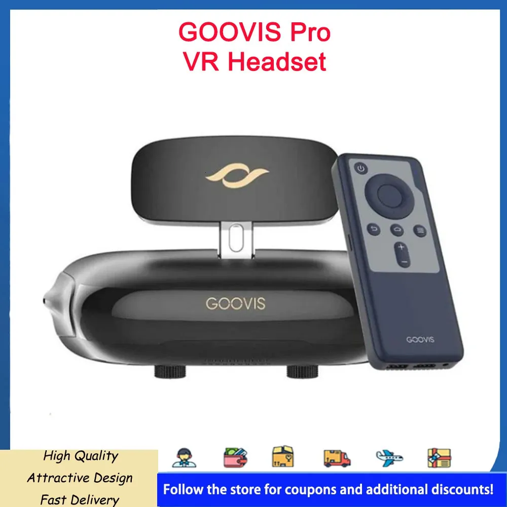 Lunettes VR GOOVIS Pro VR Casque Privé Mobile 3D Cinéma FPV Lunettes 4K Lecteur Blu-ray Double Écrans OLED Lunettes 4K VR pour Console de Jeu 231114