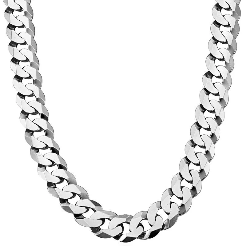 Correntes Classic Classic Silver 925 Colares Jóias Diamante Corte Corrente Cuba 4n 7n 8n Moda Luxo