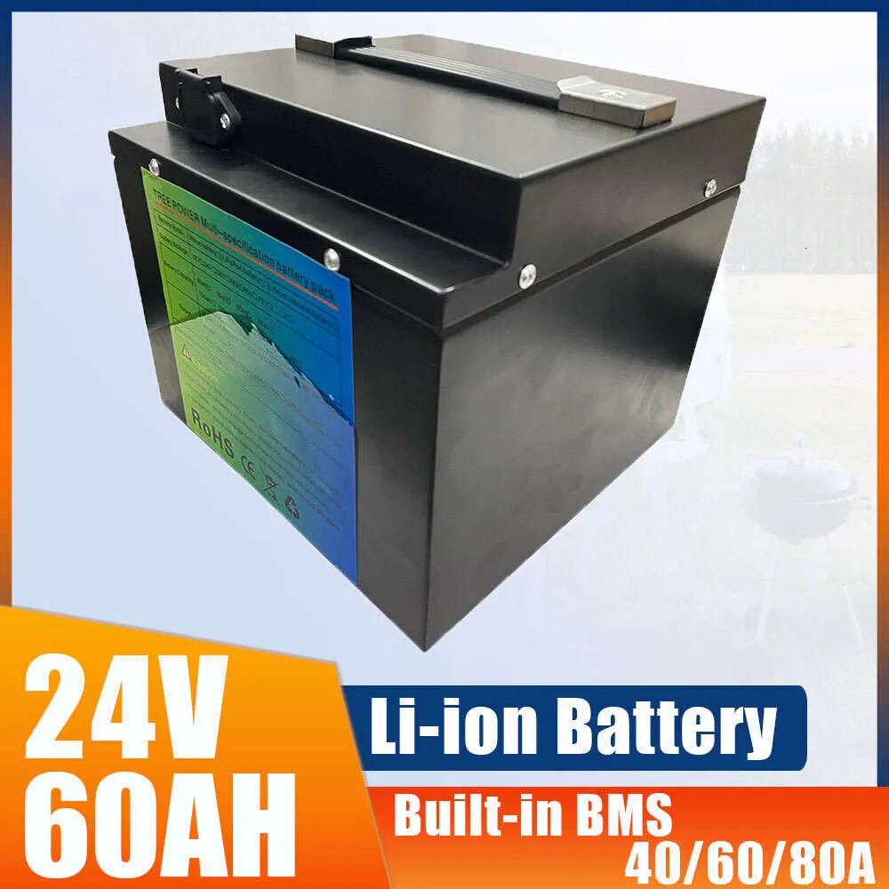 24V 60AH 800W 1000W 2000W LI-ION مدمج BMS 40A 60A 80A LITHIUM ION BUTTION