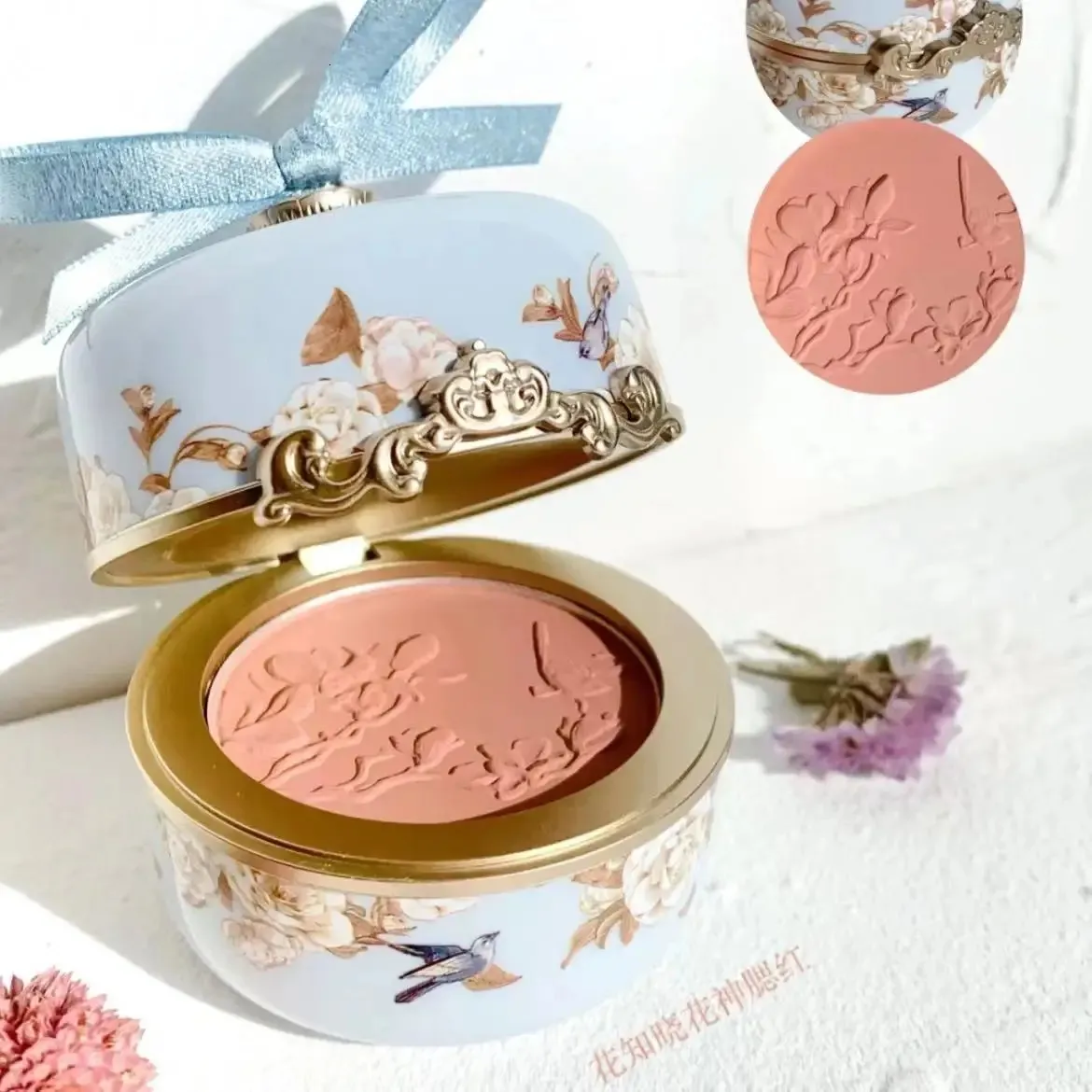 Blush Limited Edition Flower Knows Relief Powder Blush National Style Ljud Slow Easy Young Fairy White Skin 231114