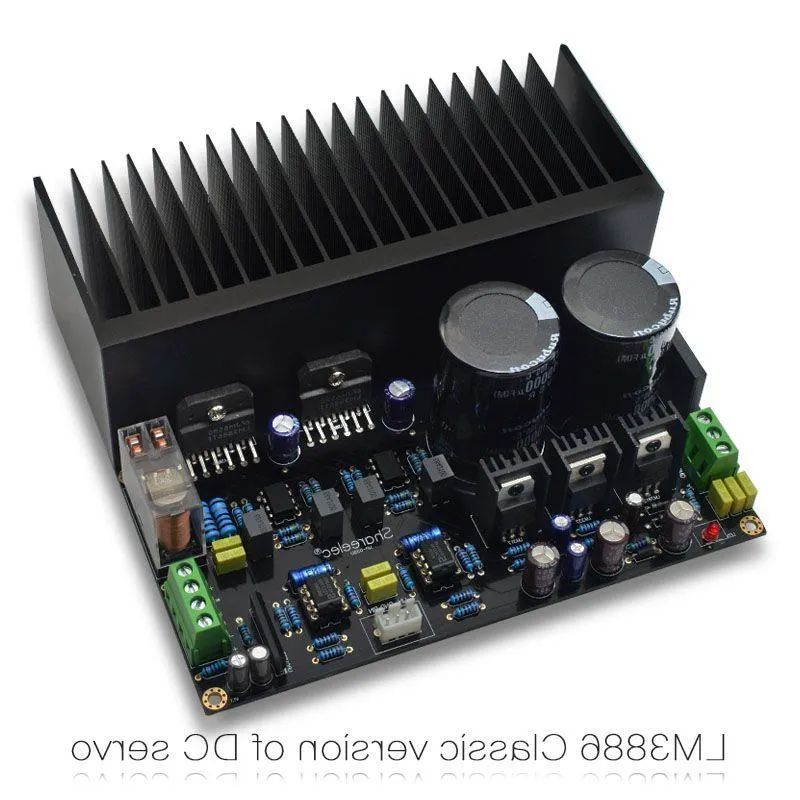 FreeShipping LM3886 Stereo High Power Amplifier Board OP07 DC Servo 5534 upplifier amplifier shen jin pcb kit wrswc