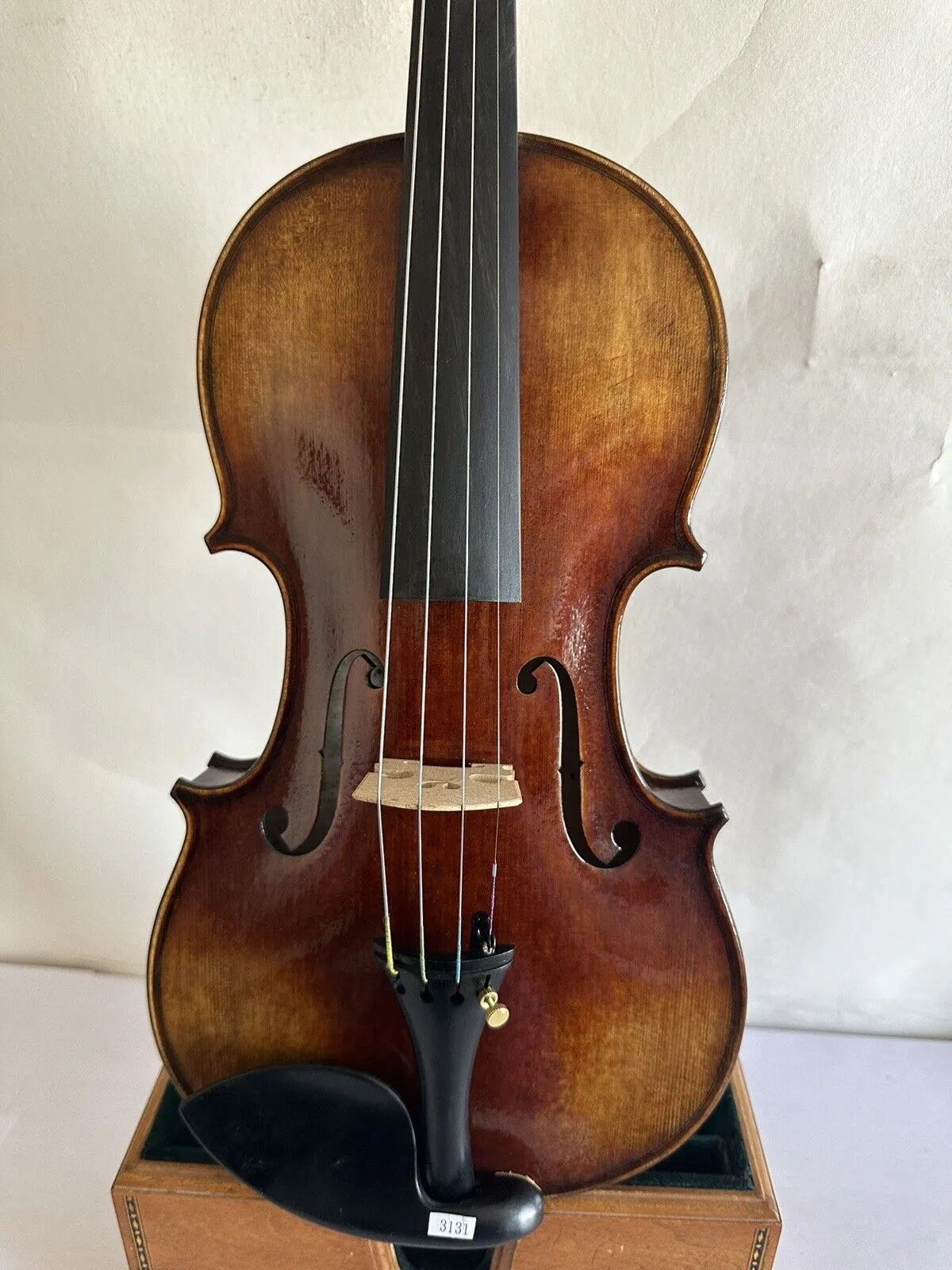 Maître 4/4 violon modèle Stradi 1 PC dos en érable flammé table en épicéa fabriqué à la main K3131