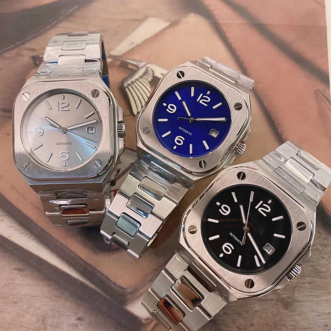 U1 최고 AAA 고급 자동 기계식 시계 남성 레저 스포츠 사업 BR 05 날짜 사각형 케이스 BR 스타일 시리즈 남성 Sapphire Swiss Wristwatches 도매 Montre Luxe