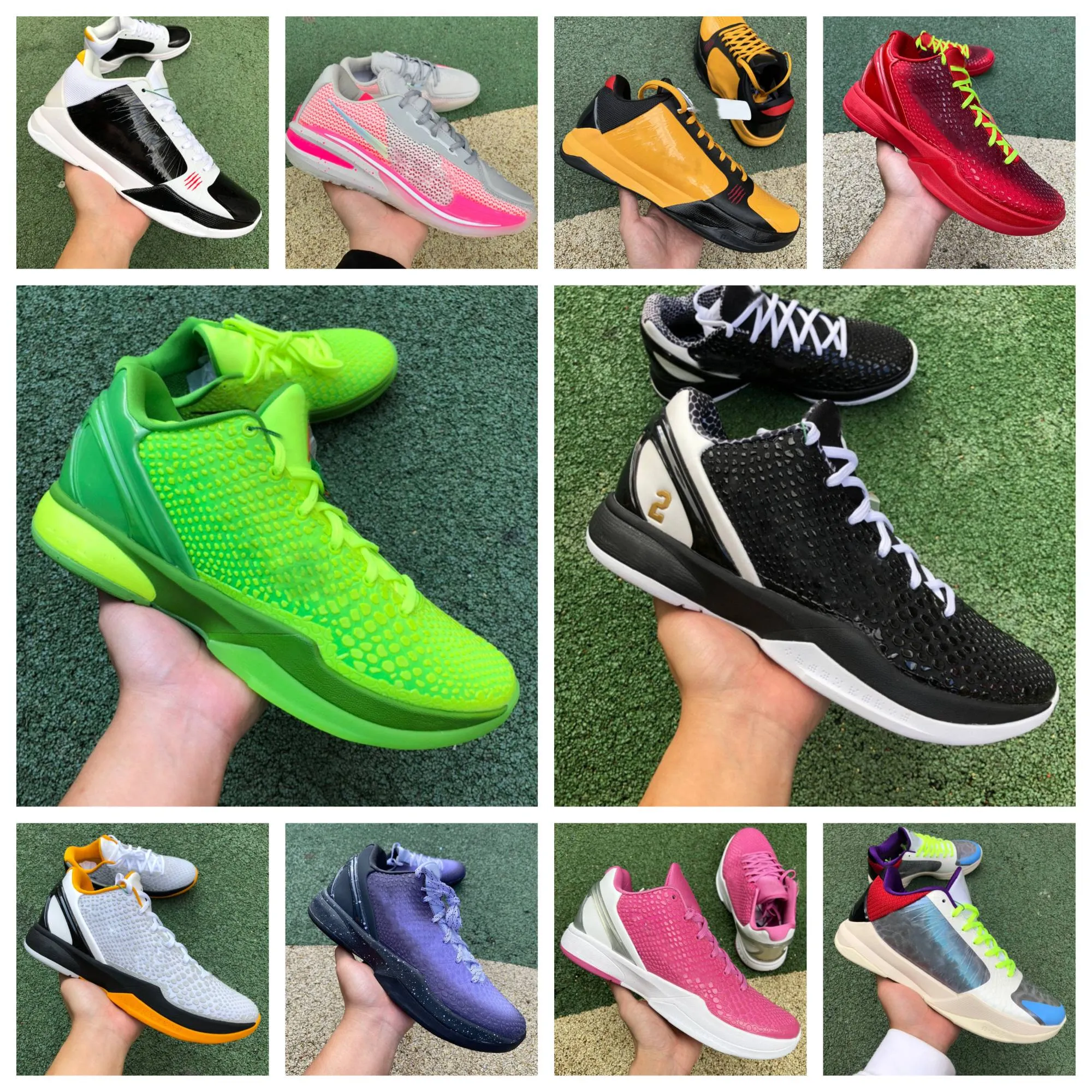 2024 Mamba 6 Protro Grinch Basketball Shoes Reverse Grinch Mambacita