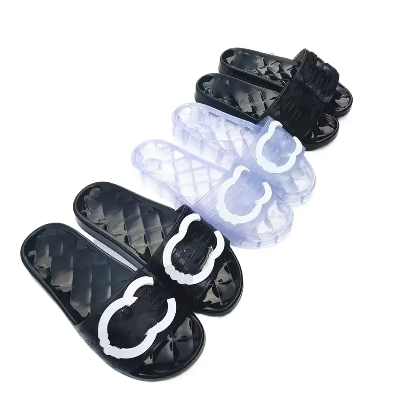 Sandales De Gelée Pour Femmes Diapositives De Plate Forme Claire