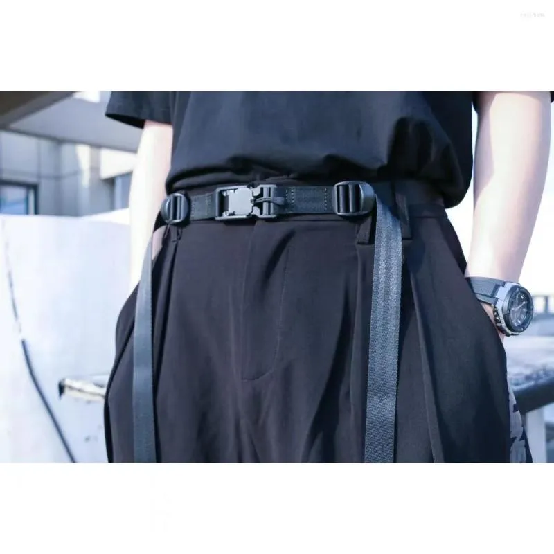 Magnetic Buckle Adjustment Belt Double-Sided Techwear Style