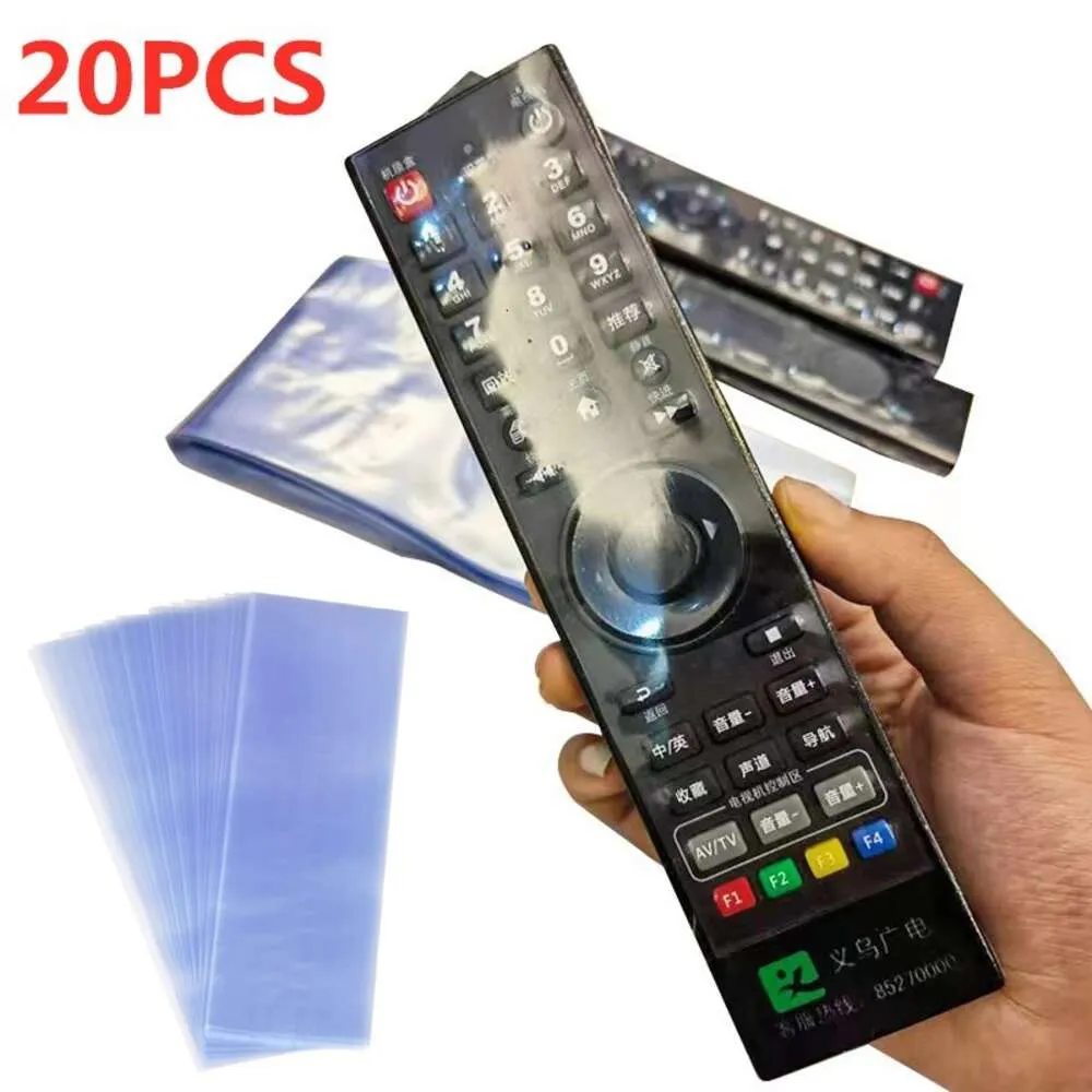 Nya 20st Transparenta krympfilmsäck Anti-dammskydd Case Cover för TV Air Conditioner Remote Control Shrink Plastic Sheets