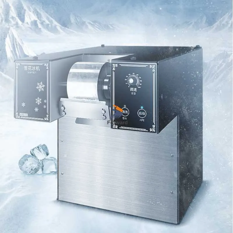 Appareil à Glace Pilée Broyeur À Glace Électrique, Machine À Raser La Glace Manuellement Avec Broyeur A Glace Electrique