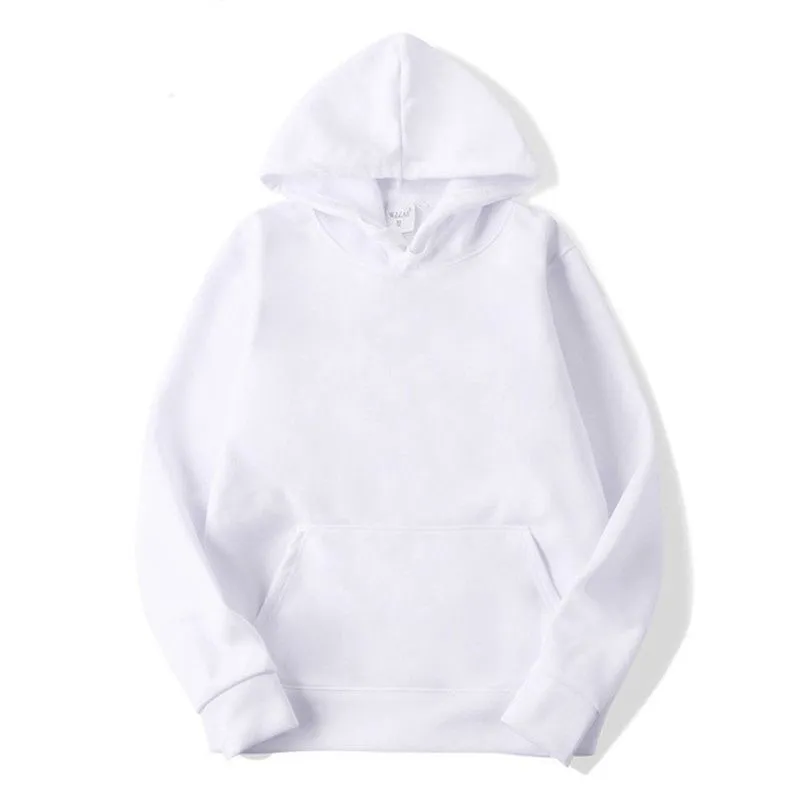 Sublimation Blank Hoodies White Hooded Sweatshirt for Women Men Letter Print Long Sleeve Shirts for DIY