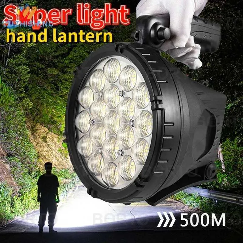 Lanterne de Camping la plus puissante LED projecteur Portable lampe de poche projecteur avec perles de Lampe P90 adapté à la Lampe de Camping en plein air torche LED Q231116