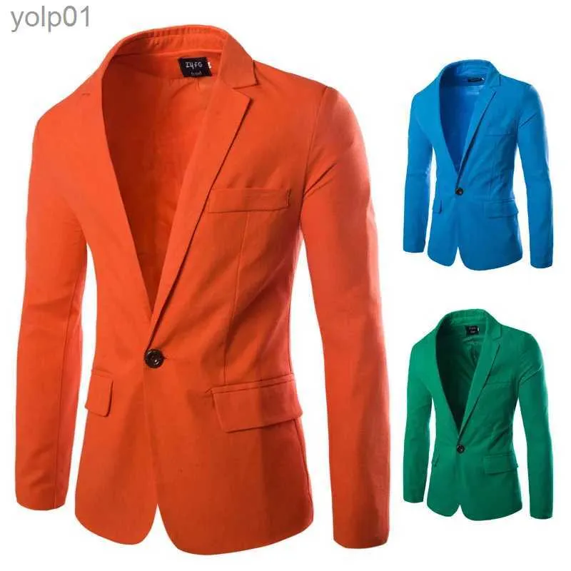 Jaquetas masculinas primavera verão nova fábrica ply blazer dropshipping estilo comercial linho lazer terno de alta qualidade moda jaqueta top coatL231115